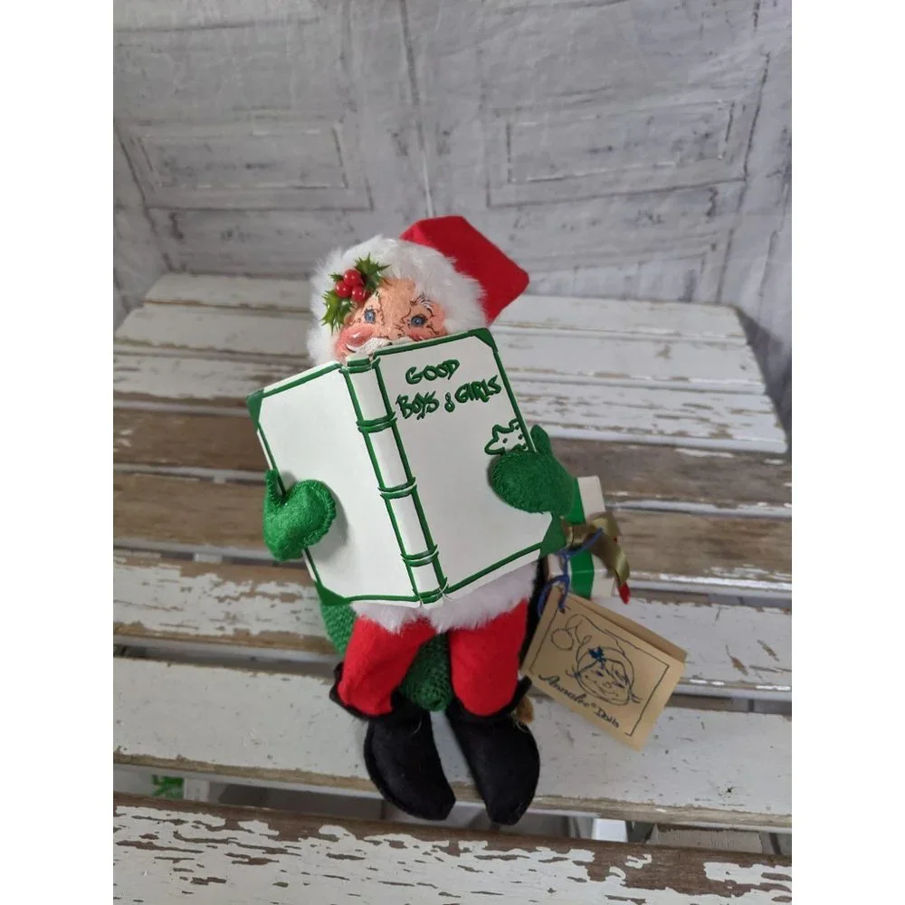 Vintage 1992 Santa reading‎ presents boys girls 522